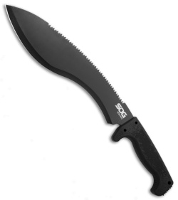 SOG Knives SOGfari Kukri Machete (12" Black) MC11