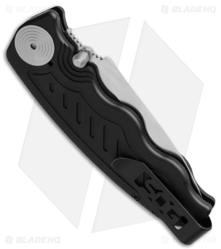SOG Zoom Mini Drop Point Spring Assisted Knife (3.125" Satin) ZM1001