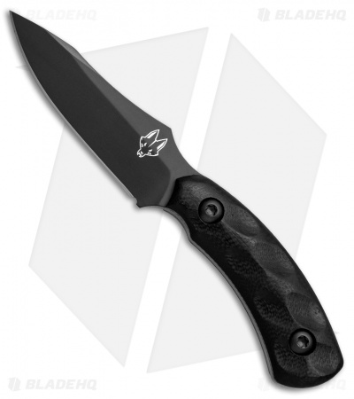 Southern Grind Jackal Pup Fixed Blade Knife Black G-10 (2.75" Black)