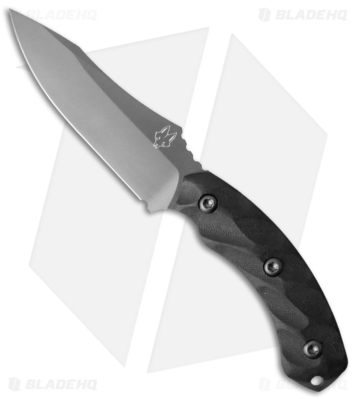 Southern Grind Jackal Fixed Blade Knife Black G-10 (4.75" Gray)