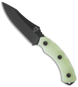 Southern Grind Jackal Fixed Blade Knife Jade Ghost Green G-10 (4.75" Black)