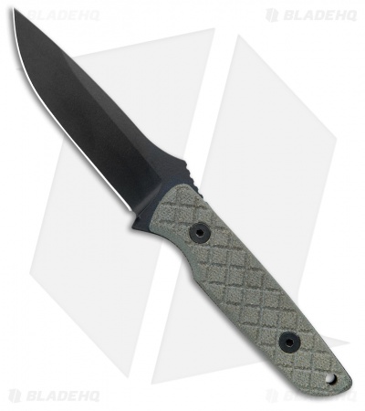 Spartan Blades Alala Fixed Blade Knife Green Micarta (3.75" Black) SBSL004BKGR