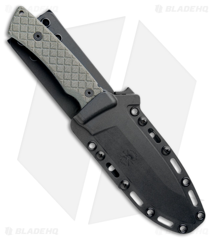 Spartan Blades Damysus Fixed Blade Knife Green Micarta (5.5" Black) SBSL003BKGR