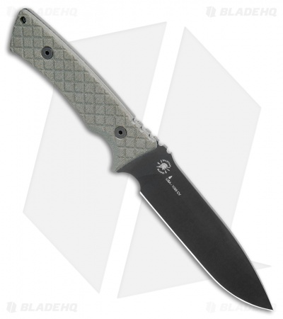 Spartan Blades Damysus Fixed Blade Knife Green Micarta (5.5" Black) SBSL003BKGR