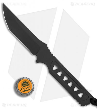 Spartan Blades Formido Fixed Blade Black w/ Black Kydex Sheath (4" Black)