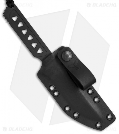Spartan Blades Formido Fixed Blade Black w/ Black Kydex Sheath (4" Black)