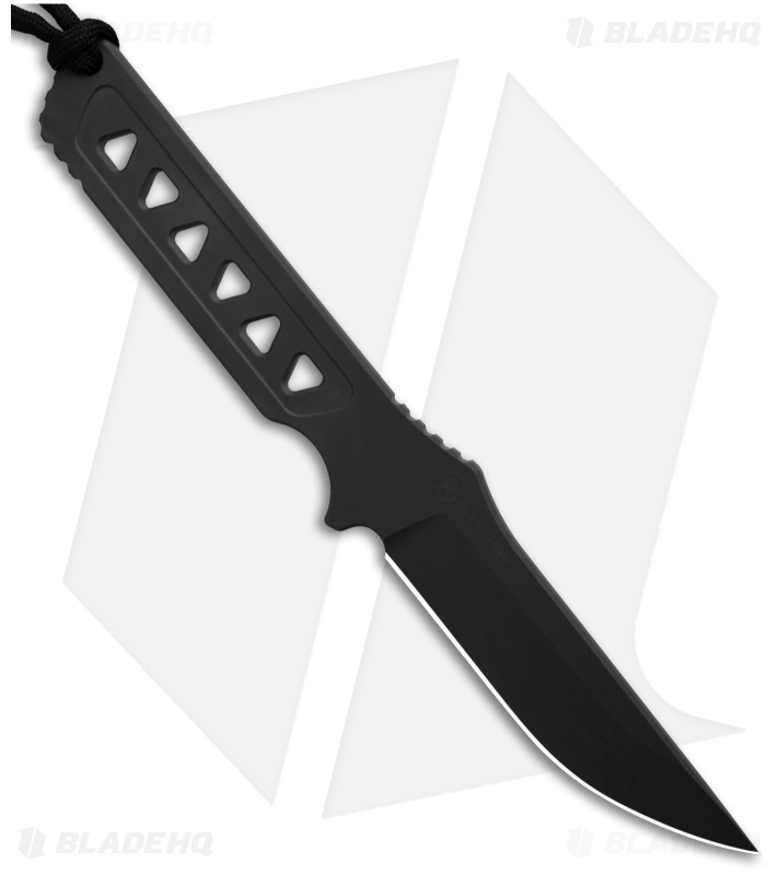 Spartan Blades Formido Fixed Blade Black w/ Black Kydex Sheath (4" Black)