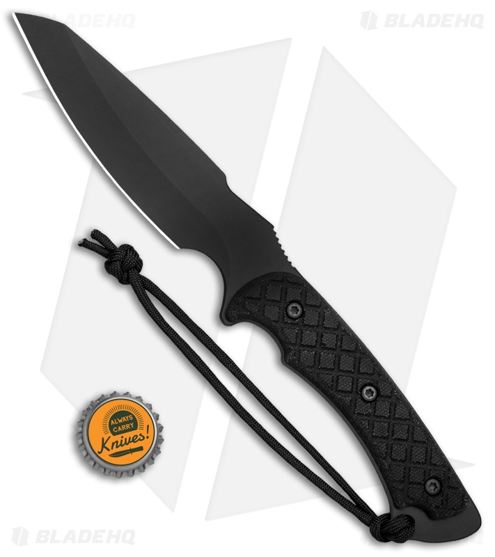 Spartan Blades Hybris Fixed Blade Black Canvas Micarta (5.3" Black) 