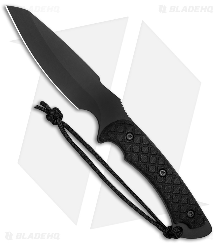 Spartan Blades Hybris Fixed Blade Black Canvas Micarta (5.3" Black) 