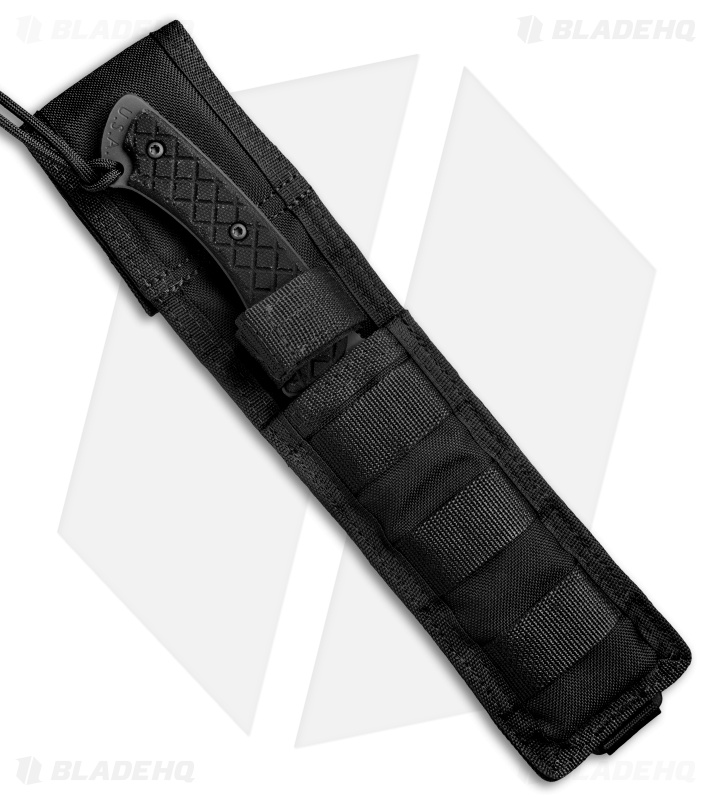 Spartan Blades Hybris Fixed Blade Black Canvas Micarta (5.3" Black) 