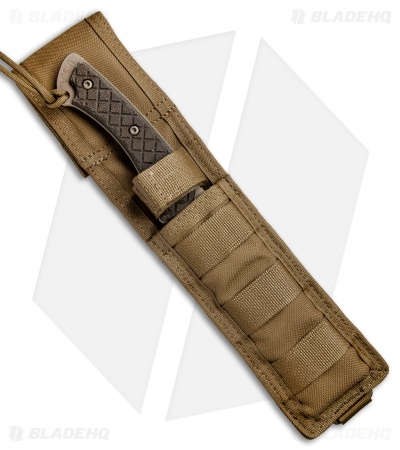 Spartan Blades Hybris Fixed Blade Green Canvas Micarta (5.3" FDE) 