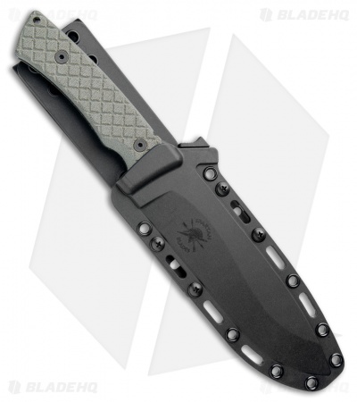 Spartan Blades Machai Fixed Blade Knife Green Micarta (6.6" Black) SBSL002BKGR