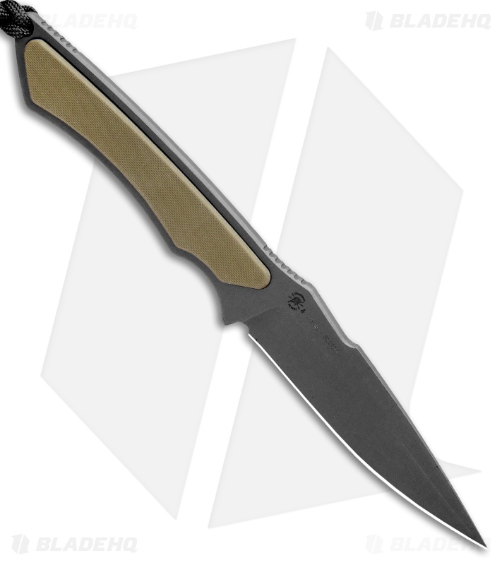 Spartan Blades Phrike Fixed Blade Knife OD Green  G-10 (4.25" Black)
