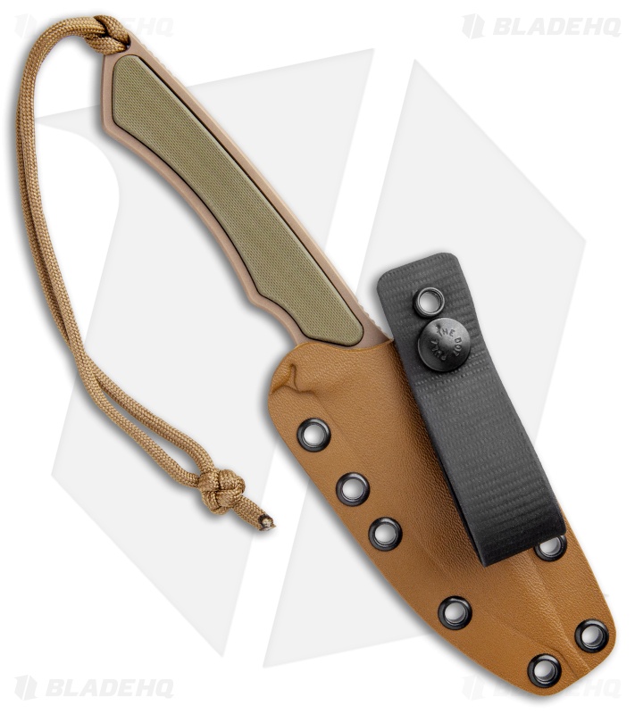 Spartan Blades Phrike Fixed Blade Knife OD Green  G-10 (4.25" Dark Earth)