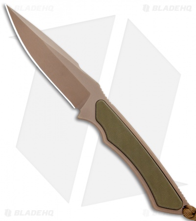 Spartan Blades Phrike Fixed Blade Knife OD Green  G-10 (4.25" Dark Earth)