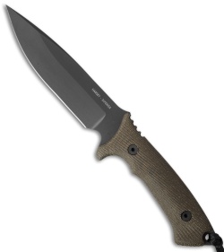 Spartan Blades Harsey Difensa Knife Green Micarta (6.25" Black)