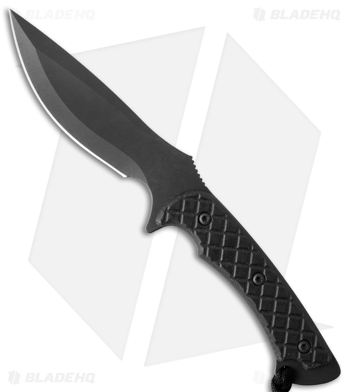 Spartan Blades Nyx Fixed Blade Knife Black Micarta (5.125" Black)