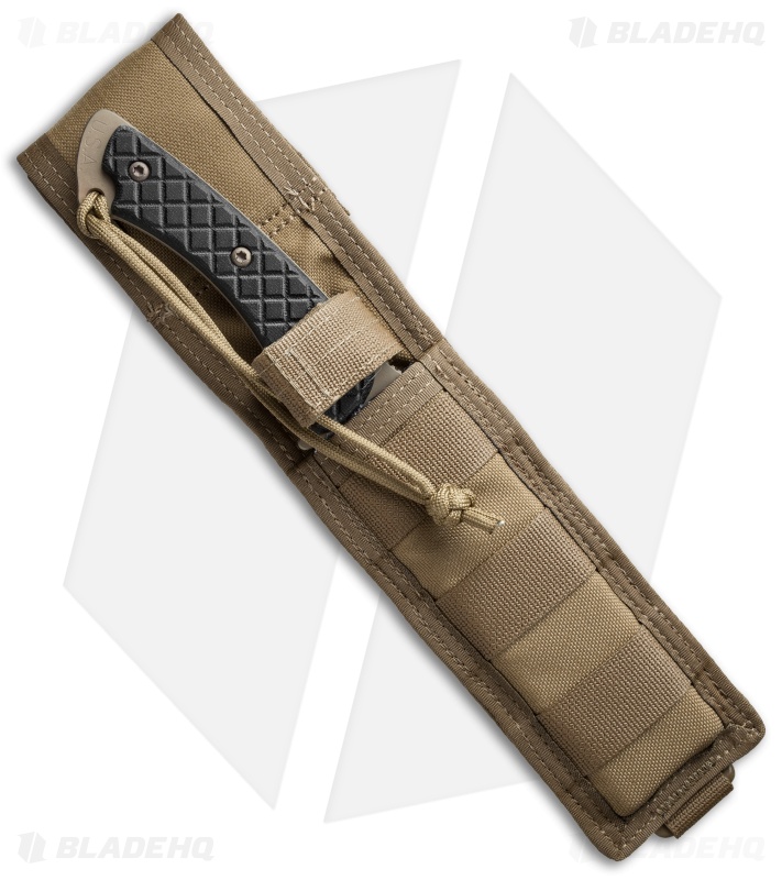Spartan Blades Nyx Fixed Blade Knife Black Micarta (5.125" FDE)