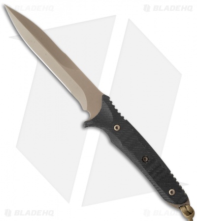 Spartan Blades Breed Fighter Dagger Knife Black Micarta (5.5" FDE)