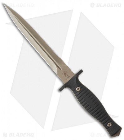 Spartan Blades George V-14 Dagger Combat Knife Black G-10 (6.75" FDE)