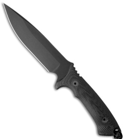 Spartan Blades Harsey Difensa Fixed Blade Knife Black Micarta (6.25" Black)