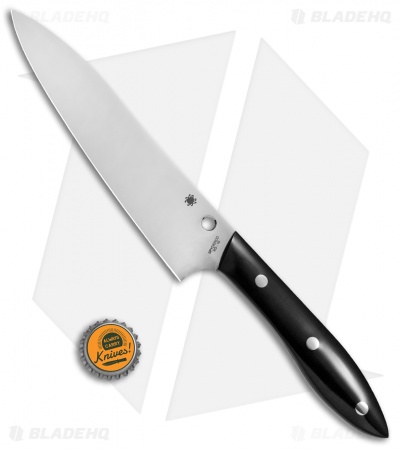 Spyderco 7" Chef's Knife Black Corian K12P