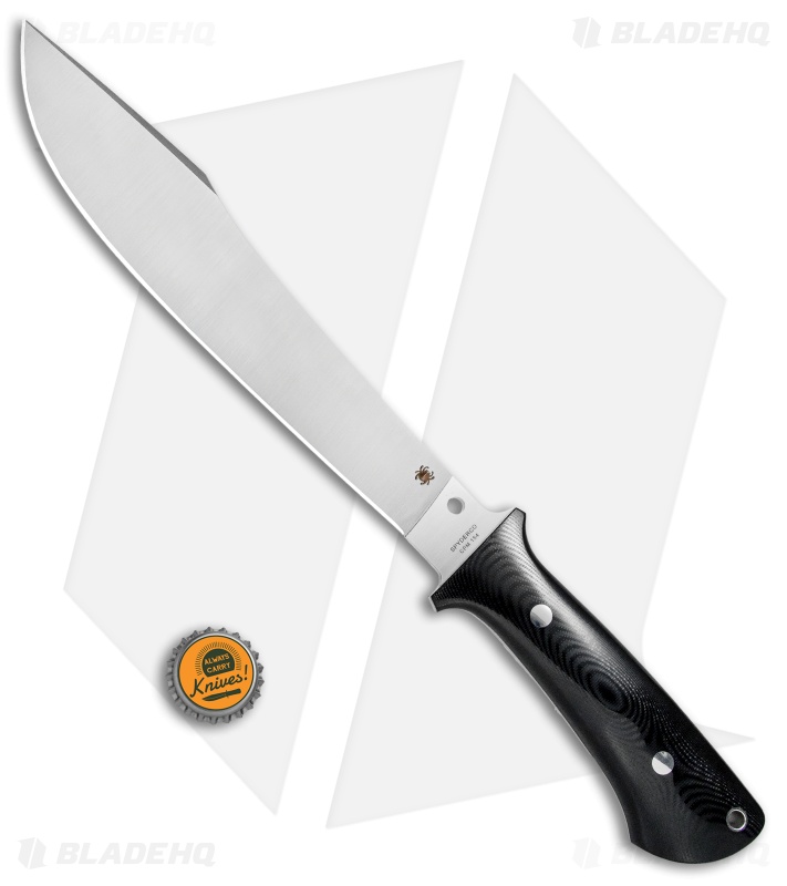 Spyderco  Lum Darn Dao Flash Batch Fixed Blade Black G-10 (9.8" Satin) FB41GP