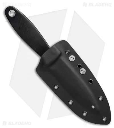 Spyderco Nightstick Fixed Blade Knife Black G-10 (4.1" Satin) FB47GP
