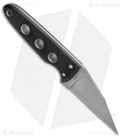 Rare Spyderco Ronin Fixed Blade Knife Black Micarta (3" Bead Blast) FB09