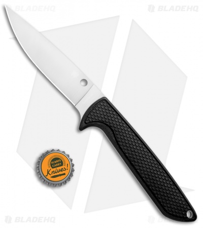 Spyderco WaterWay Fixed Blade Knife Black G-10 (4.4" Satin) FB43GPZ