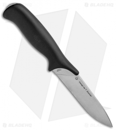 Spyderco Zoomer Fixed Blade Knife Black G-10 (5.2" Satin) FB42GP 