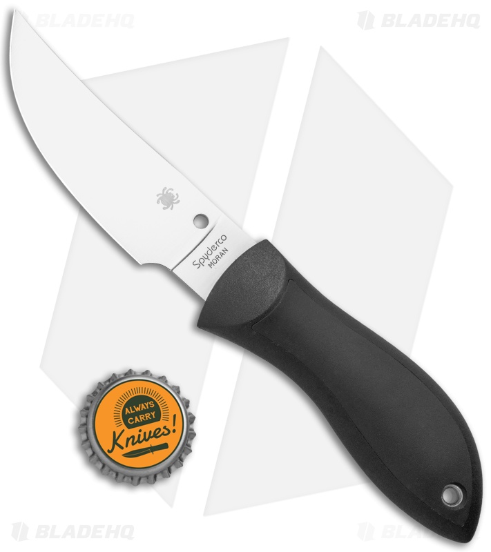 Spyderco Bill Moran Bowie Fixed Blade Knife (3.88" Satin Plain) FB01P