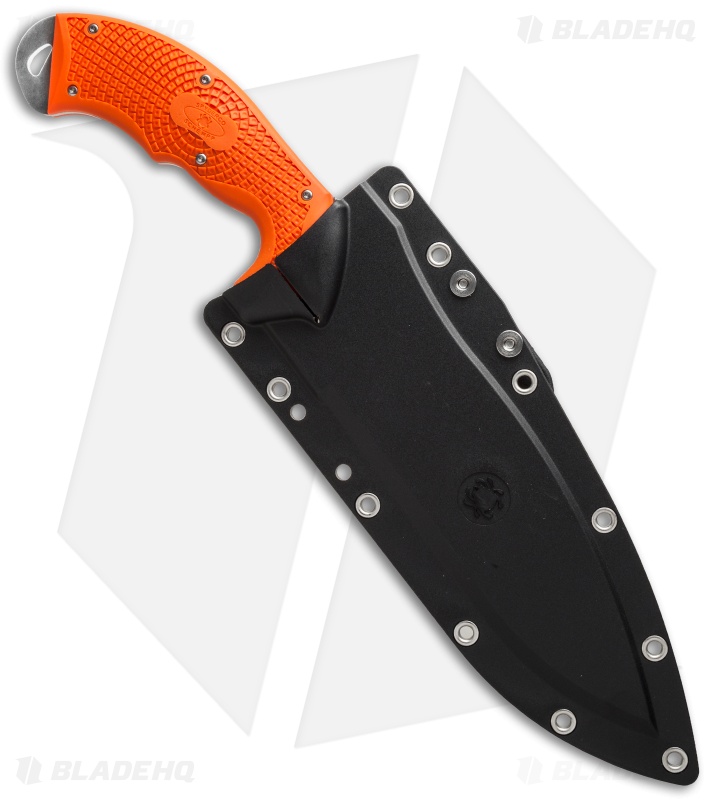 Spyderco Schempp Rock Salt H1 Fixed Blade Knife Orange (6.75" Satin