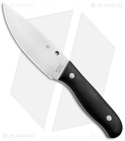 Spyderco Serrata Stuart Ackerman Fixed Blade Knife (4.625" Satin) FB32GP