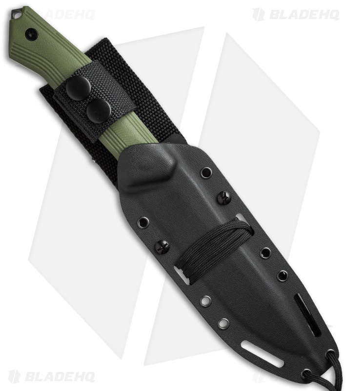 Steel Will Knives Sentence 101 Fixed Blade Knife Olive Green G10 (6.