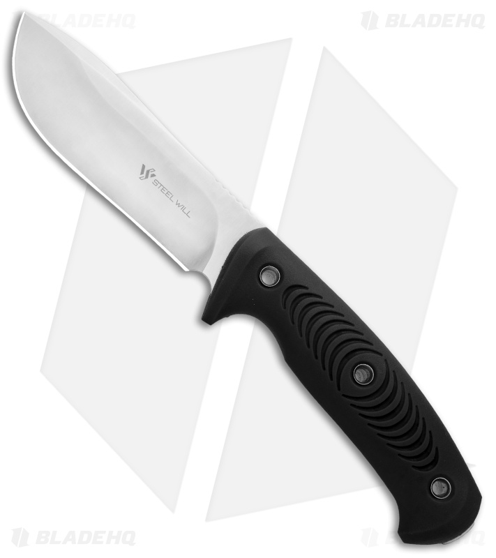 Steel Will Roamer Skinner Fixed Blade Knife Black TPE (4.5" Satin) R345-1BK