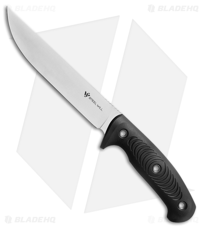 Steel Will Roamer Fixed Blade Knife Black TPE (6.375" Satin) R375-1BK