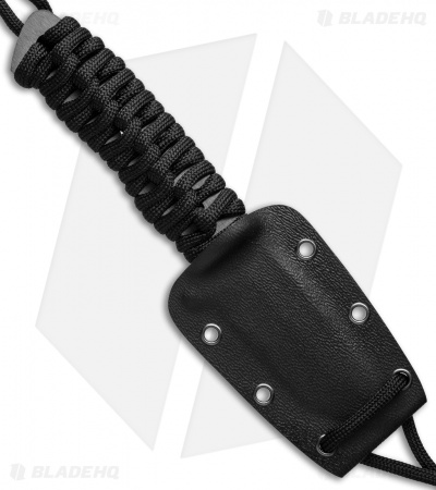 Stone River Ceramic Tanto Fixed Blade Neck Knife (2.5" Black) SRG3NTB