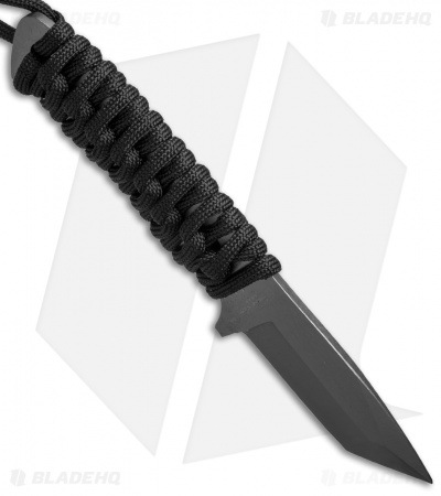 Stone River Ceramic Tanto Fixed Blade Neck Knife (2.5" Black) SRG3NTB