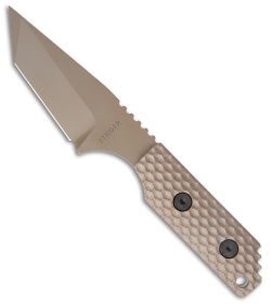 Strider DB GG Tanto Fixed Blade Knife Coyote Gunner Grip G-10 (3.25" Tan)