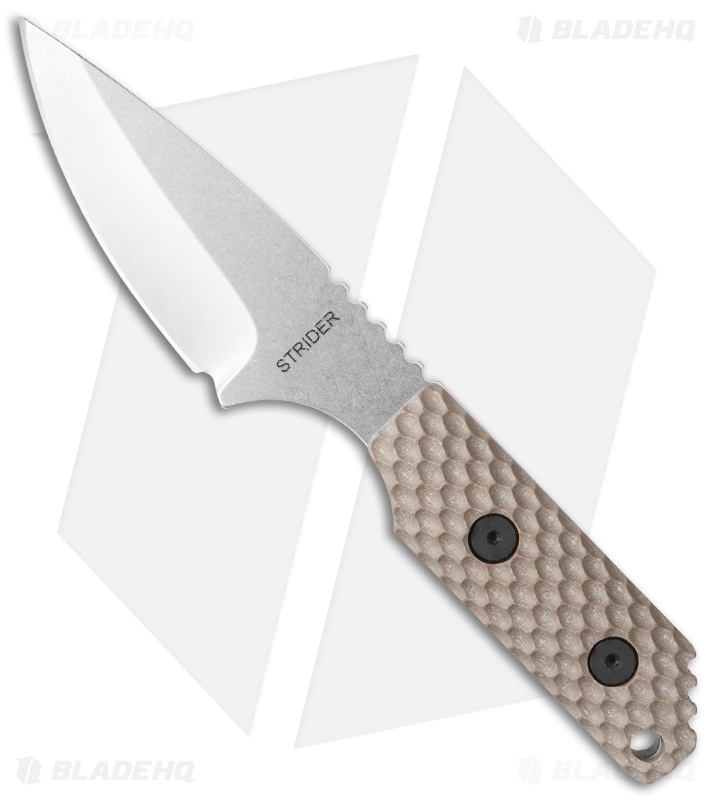 Strider Model SA GG Fixed Blade Knife Coyote G-10 (3.25