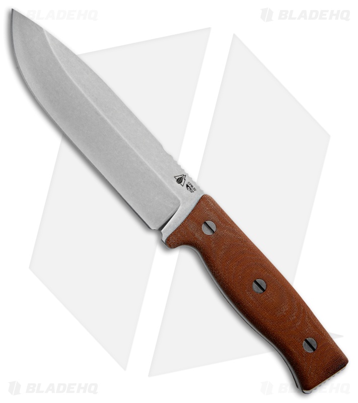 Survive Knives GSO 6.0 Brown Micarta w/ Ferro Notch (6" Stonewash