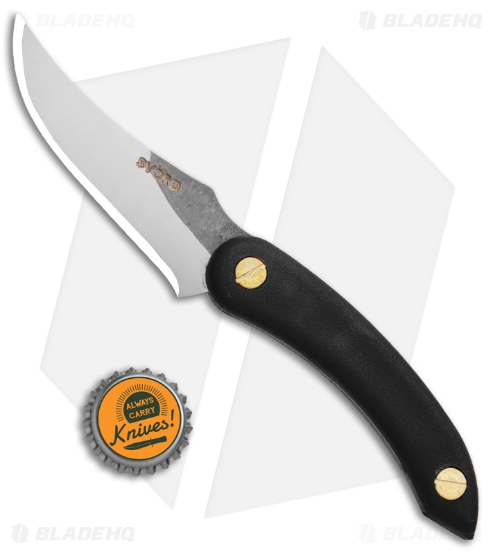 Svord Amerikiwi Skinning Fixed Blade Knife Black (3.3" Satin)