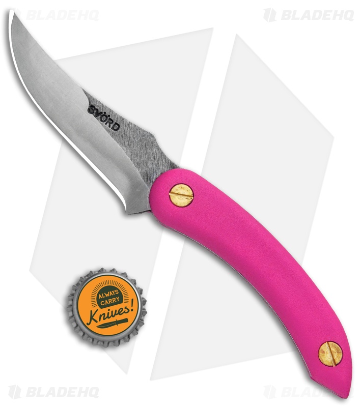 Svord Amerikiwi Skinning Fixed Blade Knife Pink (3.3" Satin)