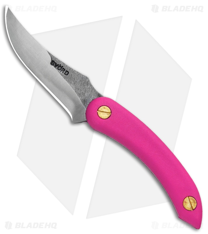 Svord Amerikiwi Skinning Fixed Blade Knife Pink (3.3" Satin)