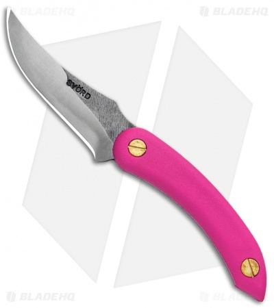 Svord Amerikiwi Skinning Fixed Blade Knife Pink (3.3" Satin)