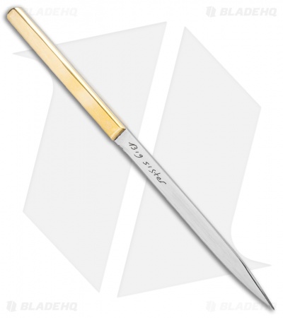 Svord Big Sister Brass Fixed Blade Knife (5.13" Satin)