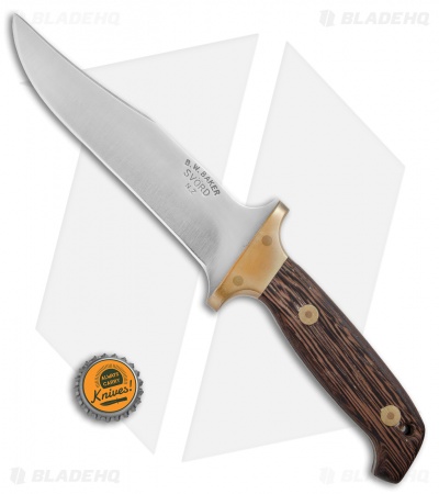 Svord Bowie Fixed Blade Knife Wenge Wood (6.375" Satin) 280BW