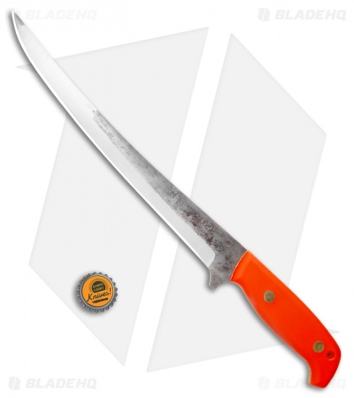 Svord Fish Fillet Fixed Blade Knife Orange (10" Gray High Carbon)
