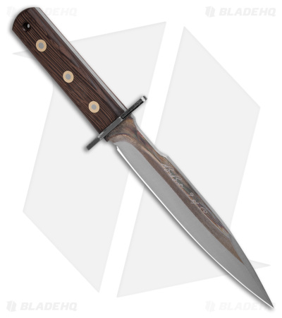 Svord Von Tempsky Fighter Dagger Fixed Blade Knife Wenge Wood (8.5" 2-T Raw/Sat)